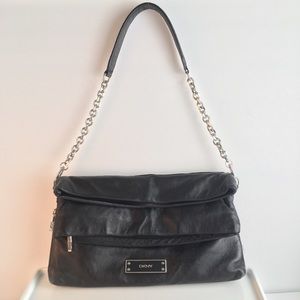 DKNY Soft Leather Convertible Purse Clutch
